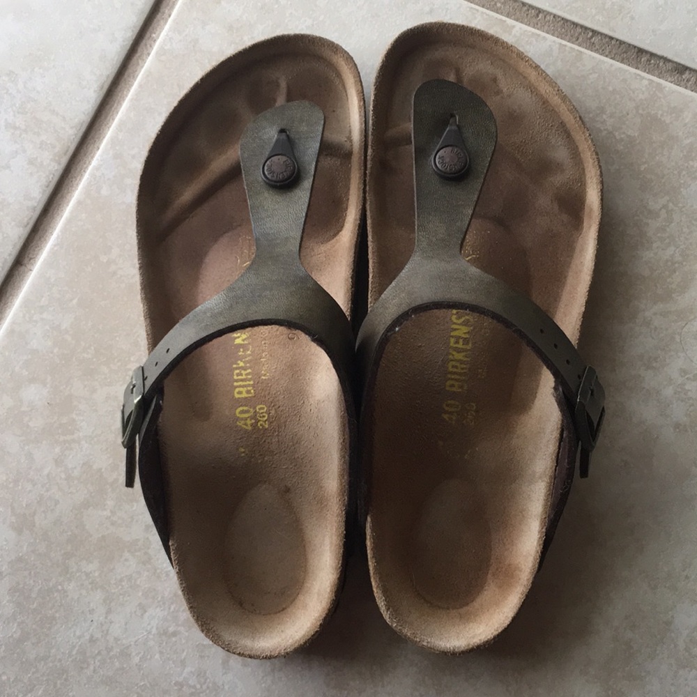 Birkenstock Gizeh Brown Metallic 40